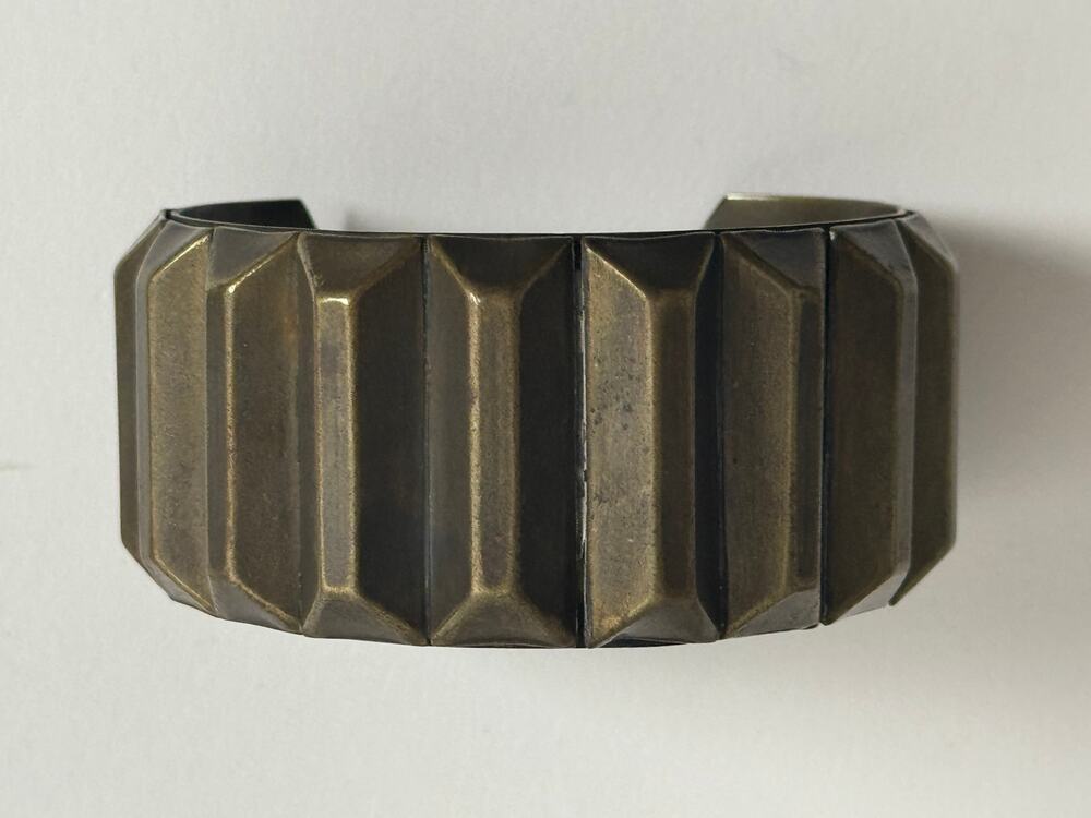 Isabel Marant Paris Vintage 2011 Geometric Brass Cuff Bracelet NWOT
